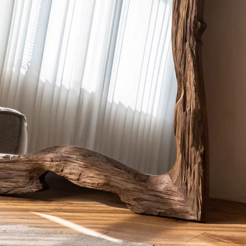 Driftwood Curve Floor Mirror