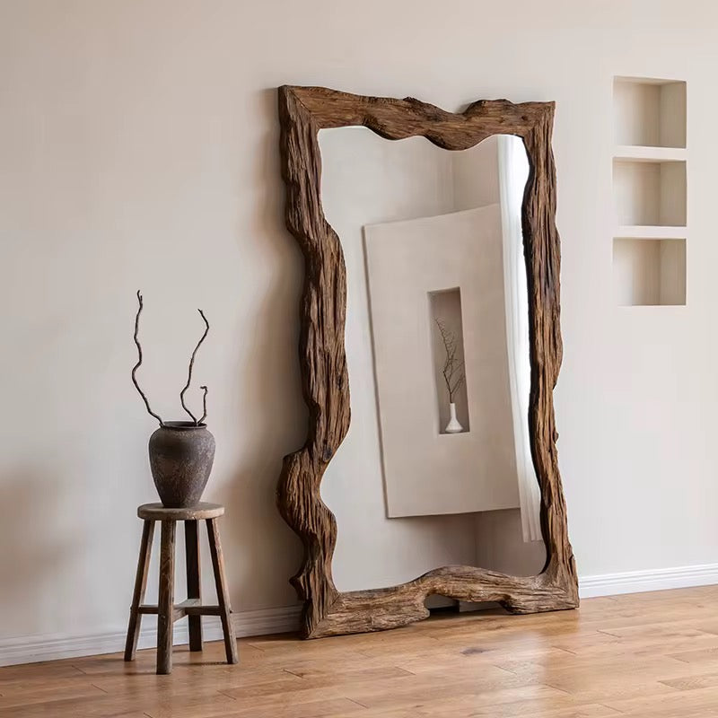 Driftwood Curve Floor Mirror